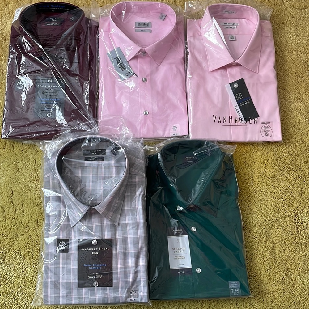 Men dress shirts SHAQUILLE O’NEAL, Unlisted, VanHeusen, Arrow